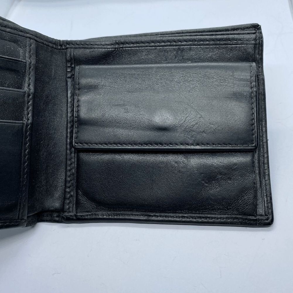 Authentic Gucci Black Canvas & Leather Bifold Wallet **FLAWS** - Picture 9 of 12